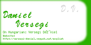 daniel versegi business card